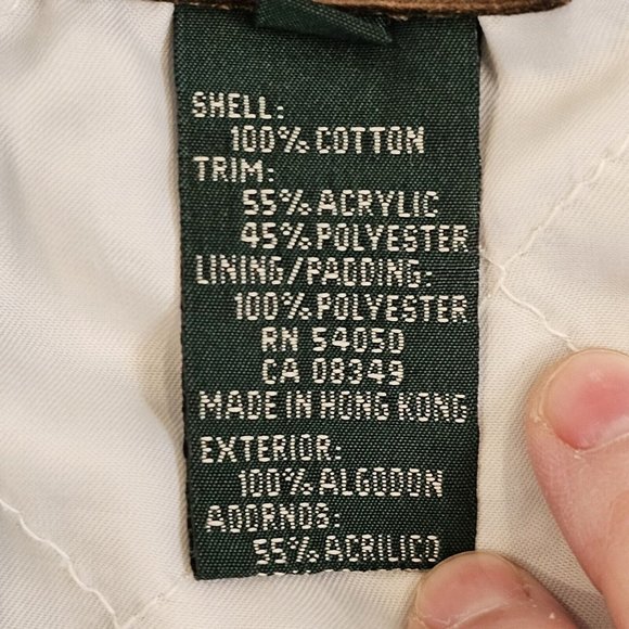 Vintage Y2K Denim Jacket L Trucker Coat Ralph Lauren‎ Sherpa Collar Insulated - Picture 12 of 13